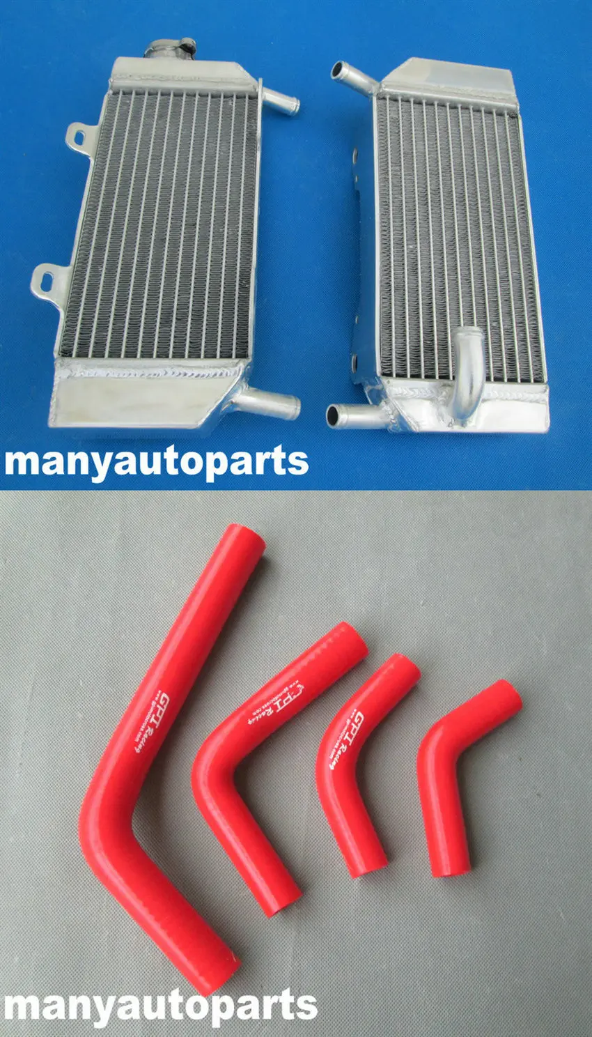 Для HONDA CRF250R CRF250X CRF 250 R 250X 2004 2009 2008 2007 2006 2005 04 05 06 07 08 09 Алюминий радиатор шланг|radiator for
