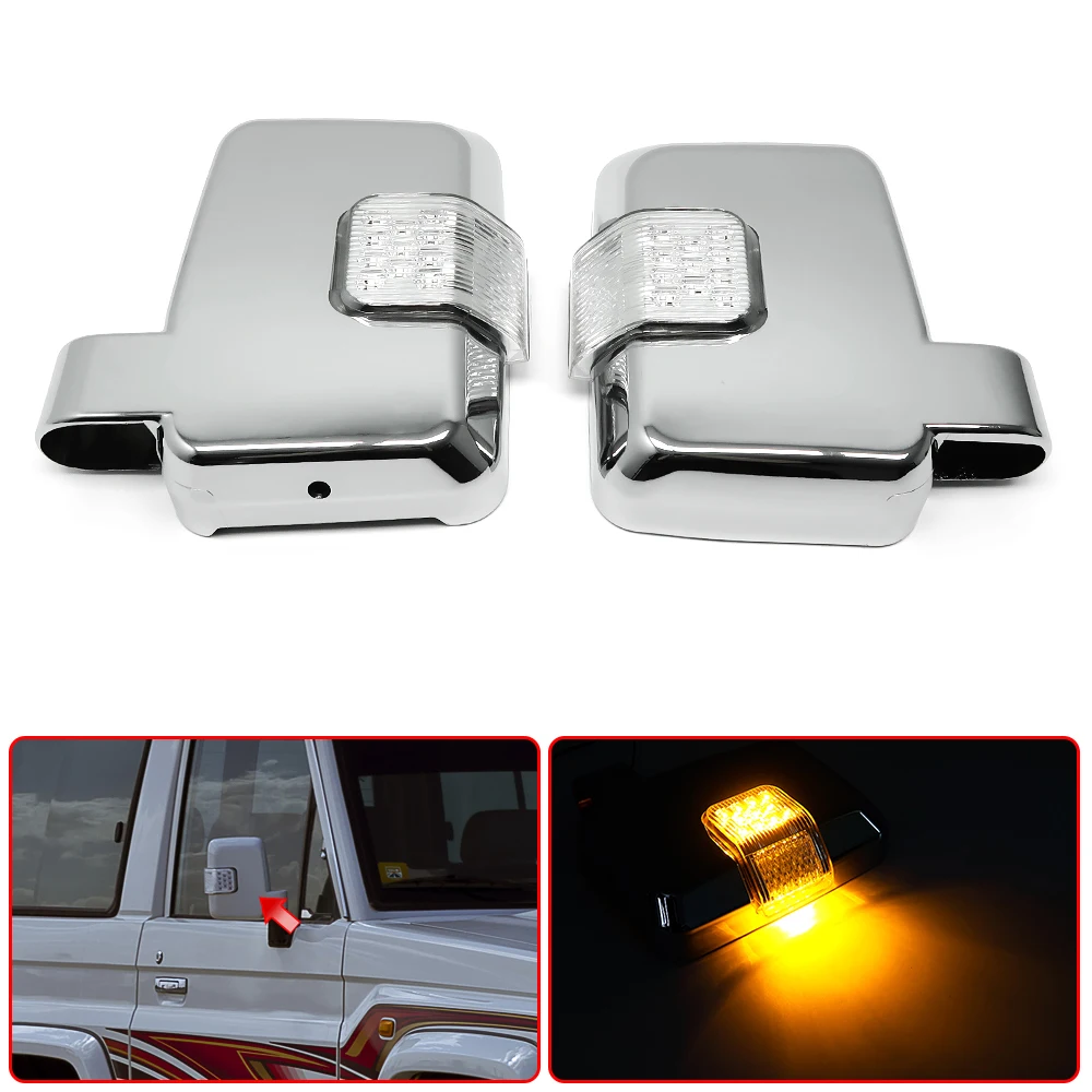 

Аксессуары для Toyota Land Cruiser J70 LC70 LC71 LC76 LC78 LC79 FJ70 FJ71 FJ76 J79, Автомобильные светодиодные сменные боковые зеркала заднего вида