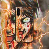 attack on titan anime phone case for huawei honor 6 7 8 9 10 10i 20 a c x lite pro play frosted black pretty back luxury coque