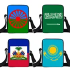 Romany Цыганская сумка через плечо, гаитянскаяКазахстанАрабская АлжираФлаг Саудовской Аравии, Женская сумочка, богемные сумочки через плечо для девушек