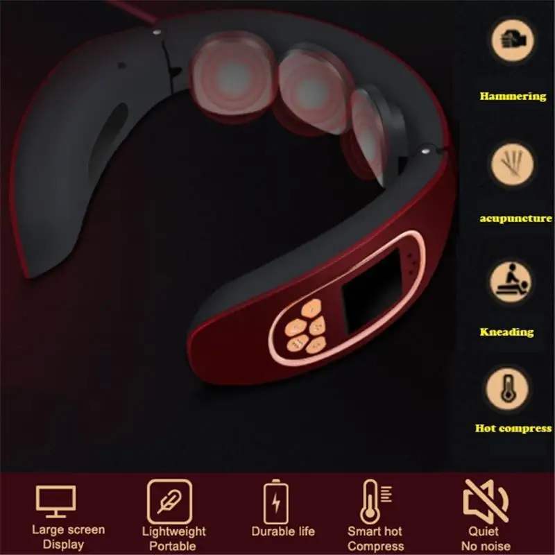 Новый электромагнитный шейный позвоночник бытовой портативный массажный