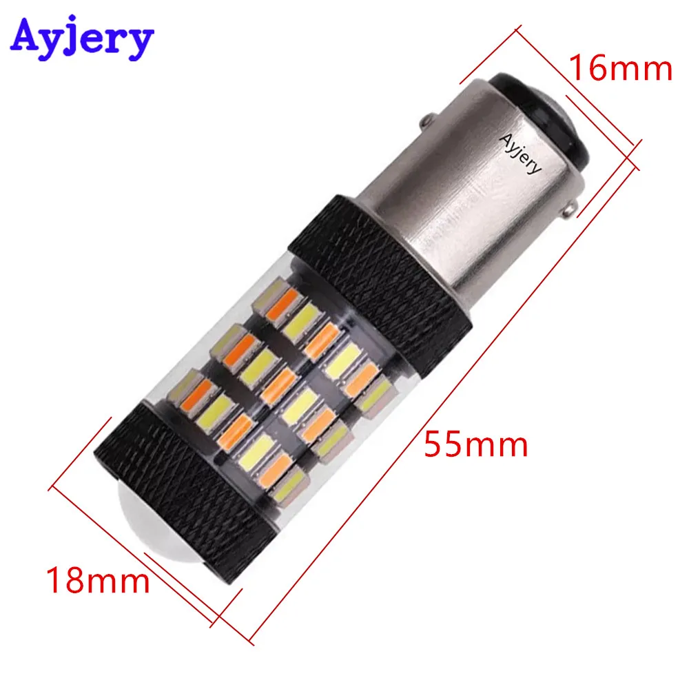 AYJERY 4X 12 В 7443 3157 4014 60 SMD BAY15D 1157 P21/5 Вт Светодиодный ная лампа для автомобисветильник