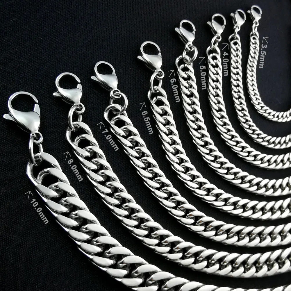 Антиаллергенный высококачественный полировальный браслет из нержавеющей стали