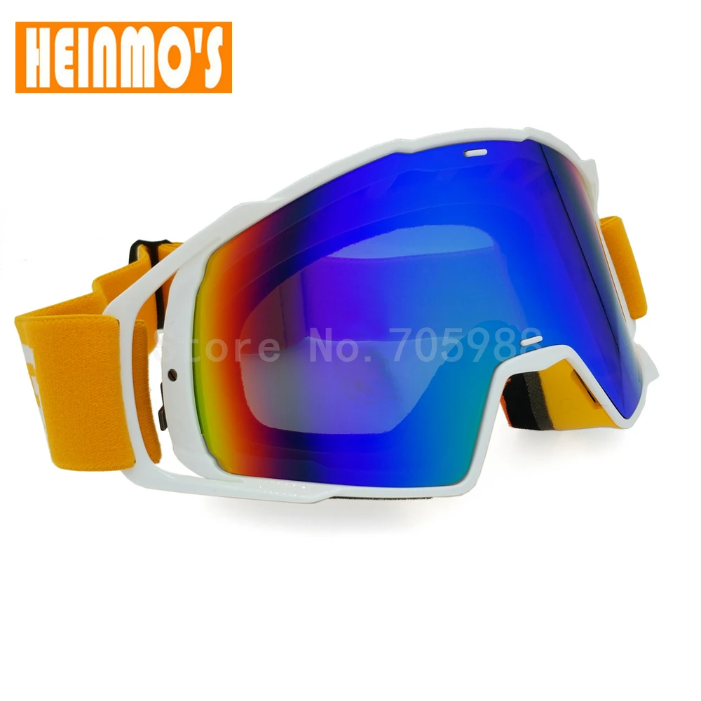 

New RED Motorcycle Goggles Glasses Motocross googles Bike Cross Country Flexible Goggles Tinted UV