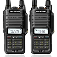 2pcs baofeng uv xr 10w high power ip67 waterproof two way radio dual band handheld walkie talkie for hunting uv 9r uv 9r plus