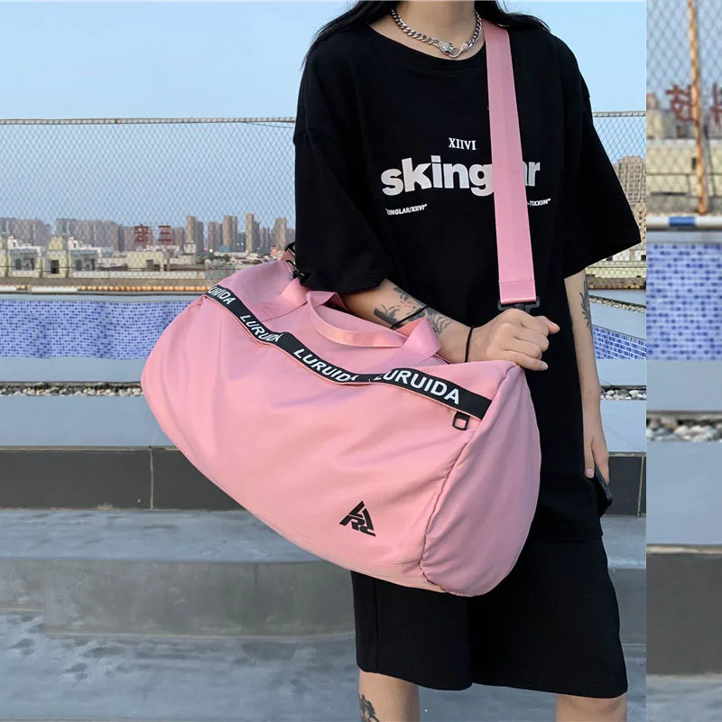 

Повседневная Дорожная сумка унисекс, Женская ручная кладь, спортивные сумки, нейлоновая водонепроницаемая сумка через плечо, женские спорт...