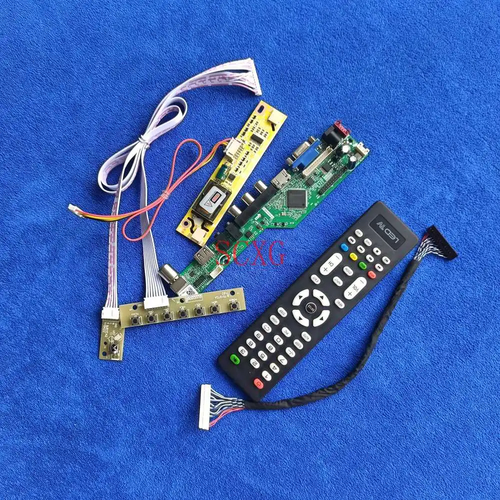 

Analog Signal LVDS 30-Pin 1024*768 HDMI-compatible VGA AV USB kit Controller Board For LQ150X1LAM3/LQ150X1LAP5/LQ150X1LH5C 2CCFL