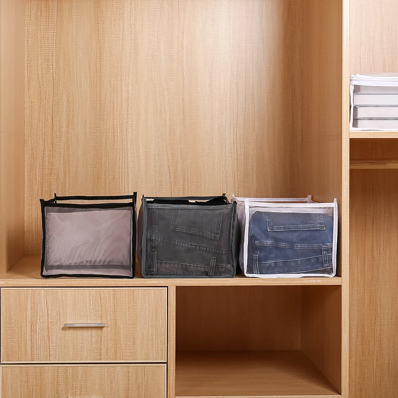 

1 Day Ship 2PCS Sock Pants Organizer Storage Box Drawer Closet Organizers Divider Boxes For Scarves Socks Bra 7 Grids