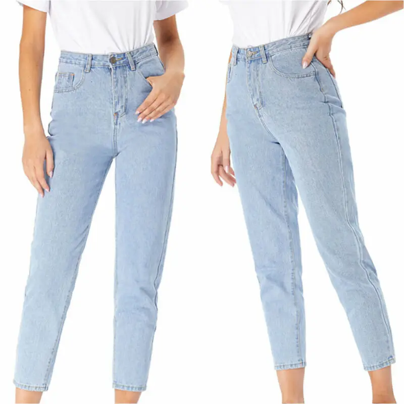 

Women Casual Denim Pants Ladies Straight Leg Womens Stretch High Rise Jeans Pencil Pants Slim Fit Jeans Women Clothing