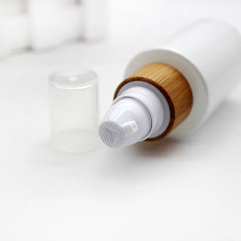 30 мл жемчужно-белая стеклянная пипетка флакон с капельницей распылитель для