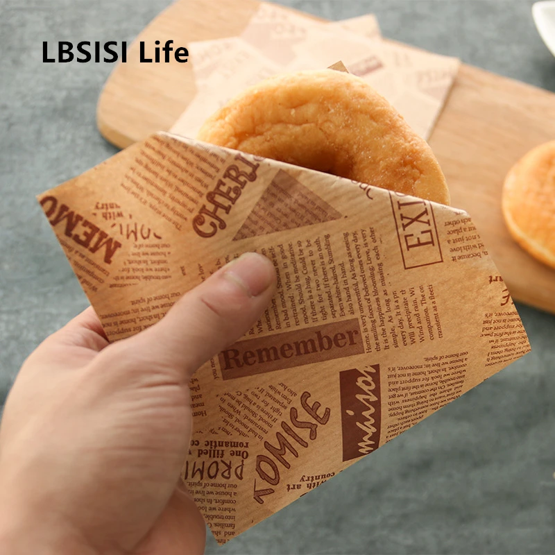 

Пакеты из крафт-бумаги LBSISI Life для бутербродов, продуктов, 100 шт.