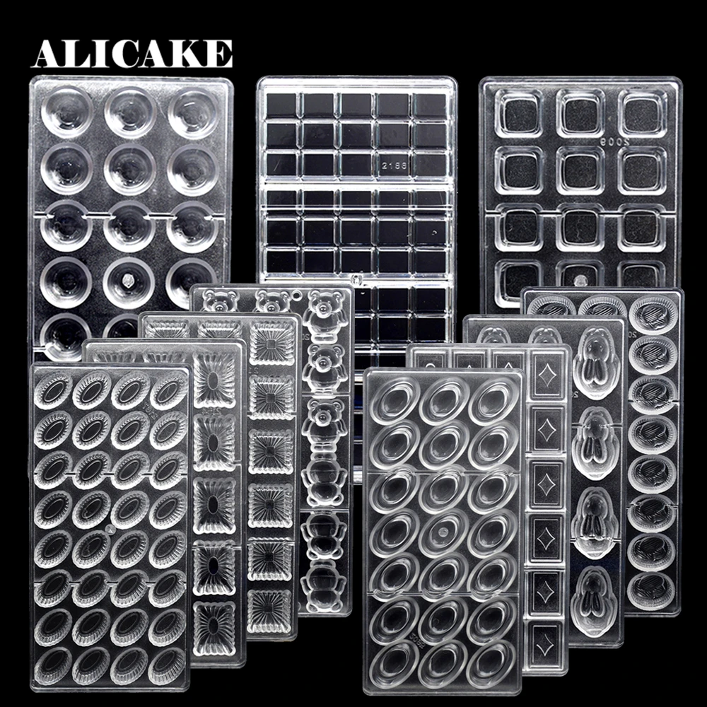 Шоколадные конфетные брусья форма формы из поликарбоната Molde Pare шоколадные