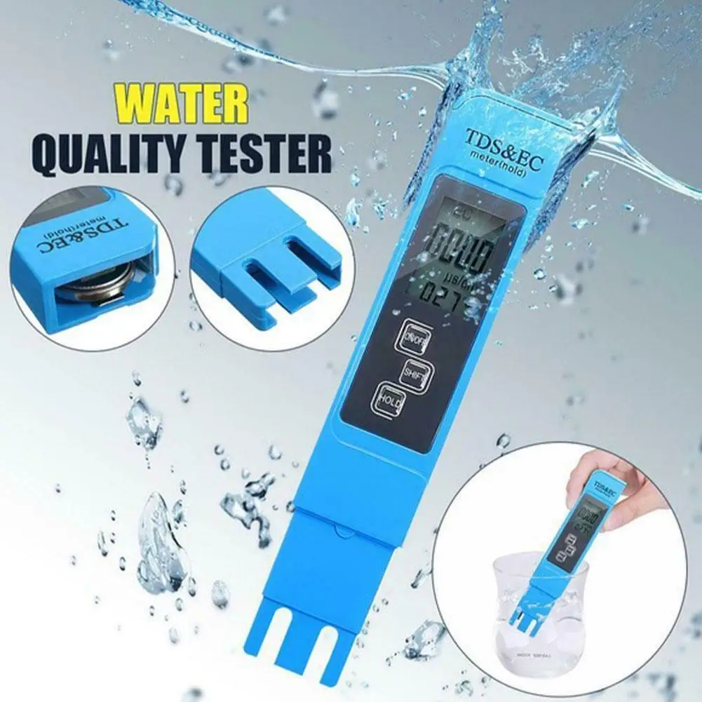 TDS-метр Цифровой тестер воды цифровой 0 0-14 PH-фильтр 0-9990ppm PPM чистота аквариума TDS и EC