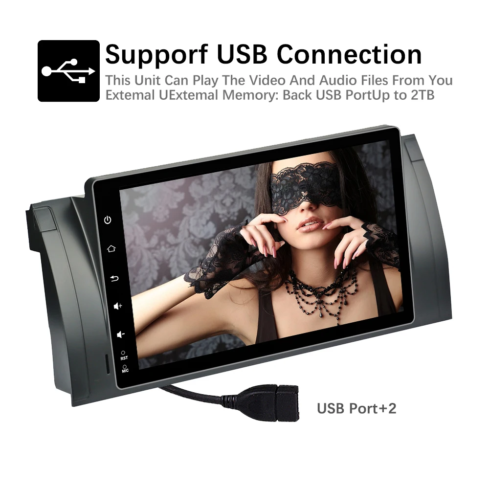 Автомагнитола Podofo мультимедийный плеер на Android с GPS Wi Fi FM Bluetooth управлением