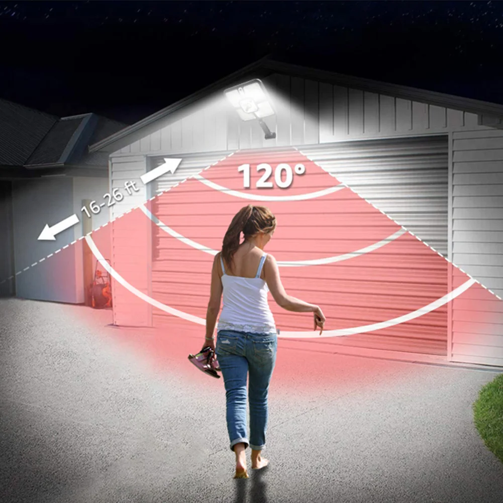 220 LED Solar Light Motion Sensor Sunlight Outdoor IP65 Waterproof Wall Emergency Street Safety Lamp for Garden Yard Decoration | Лампы и
