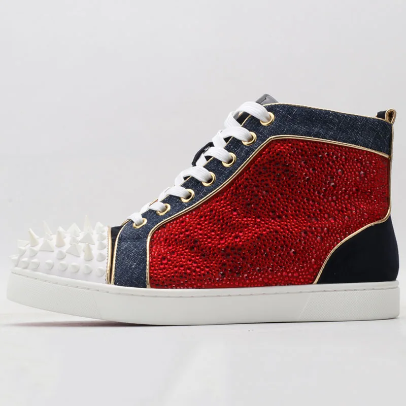 

Rivet Men Skateboarding Shoes Casual Fashion Athletic Walking Sport Shoes For Women Genuine Leather Ladies Sneakers Luxury Brand