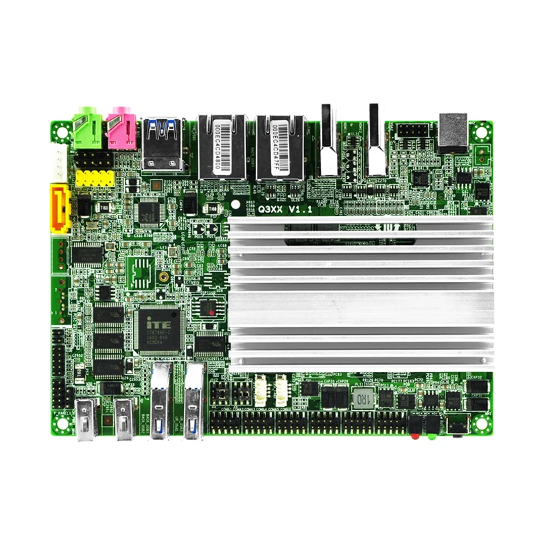 Qotom Мини ПК Q300S Безвентиляторный Компьютер Celeron Core i3 i5 i7 с двойной HD видео двойной гигабитный Ethernet LAN маленький компьютер