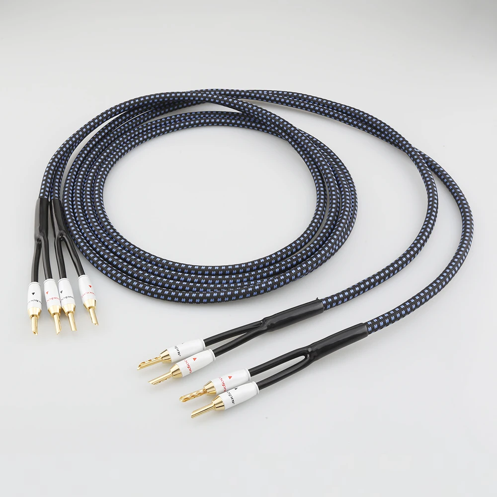 Кабель для динамиков Audiocrast SP14 Hi-Fi с серебряным покрытием провод Hi-Fi-систем