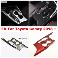 center control transmission stalls gear box shift panel decoration cover trim for toyota camry xv70 2018 2019 2020 2021 2022 abs