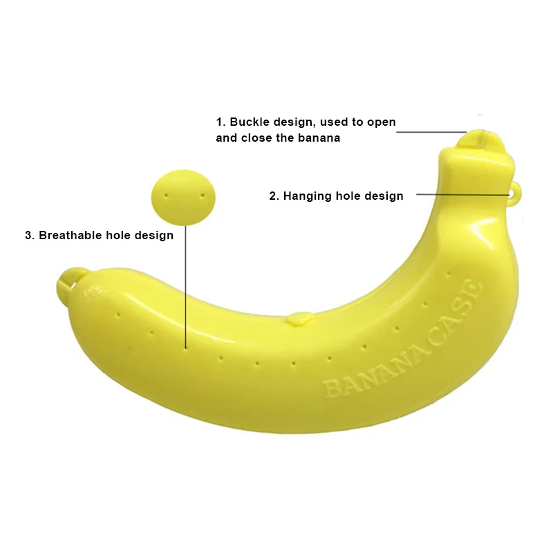 Милый защитный чехол в виде банана контейнер для путешествий уличный держатель