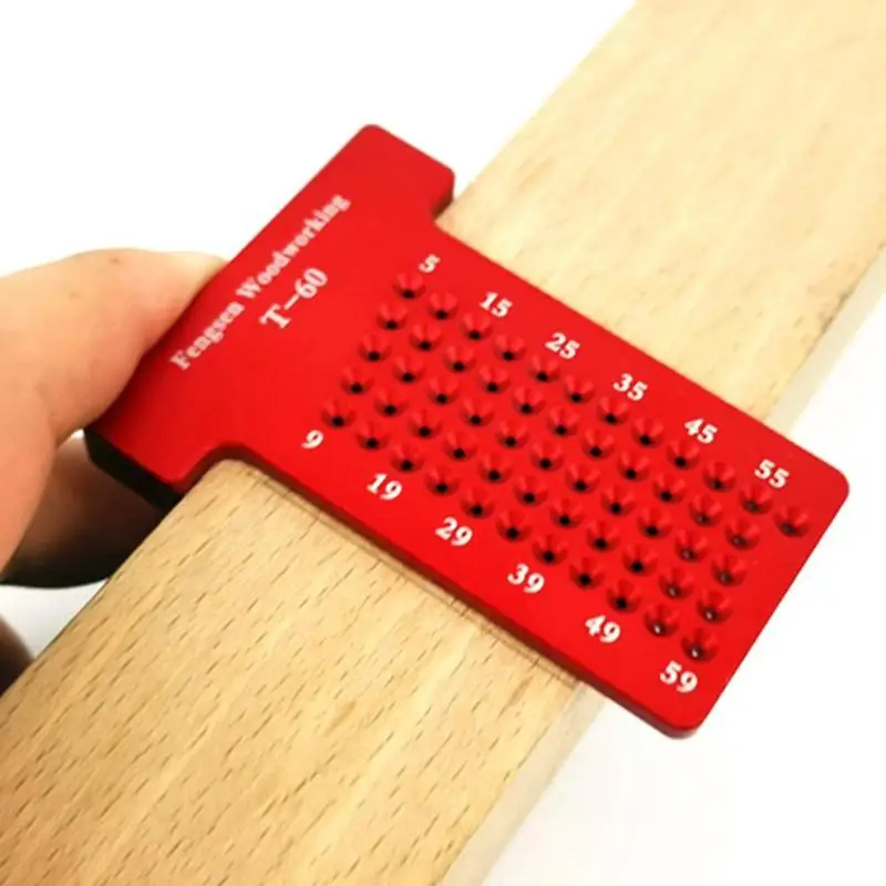 Линейка T60 для деревообработки измеритель отверстий из алюминиевого сплава