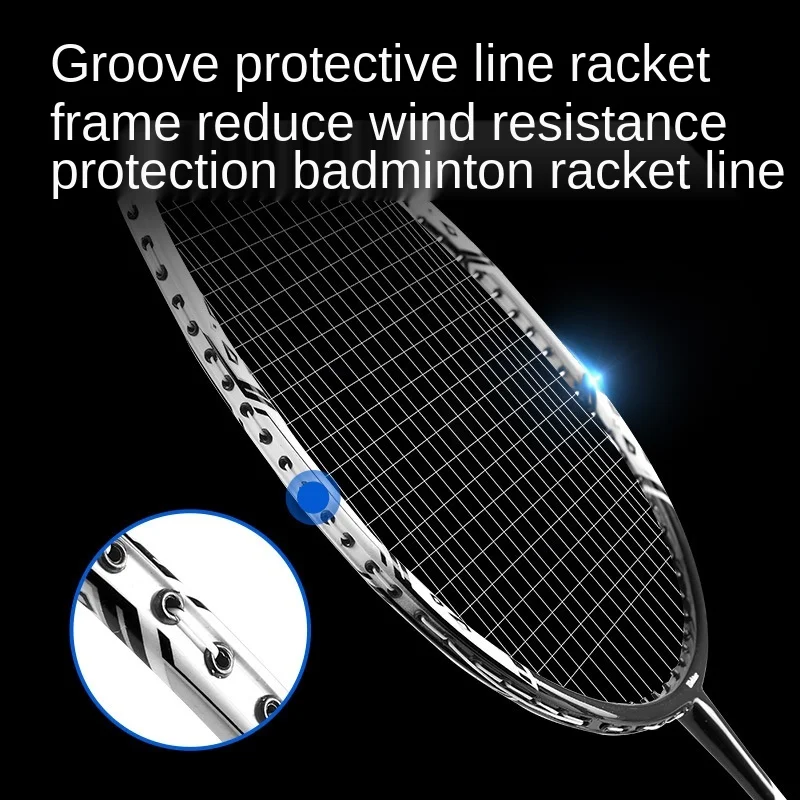 

Weber Badminton Racket 2 Sets Aluminum Carbon 3U Beginner Double Shot Shuttlecocks One Shot