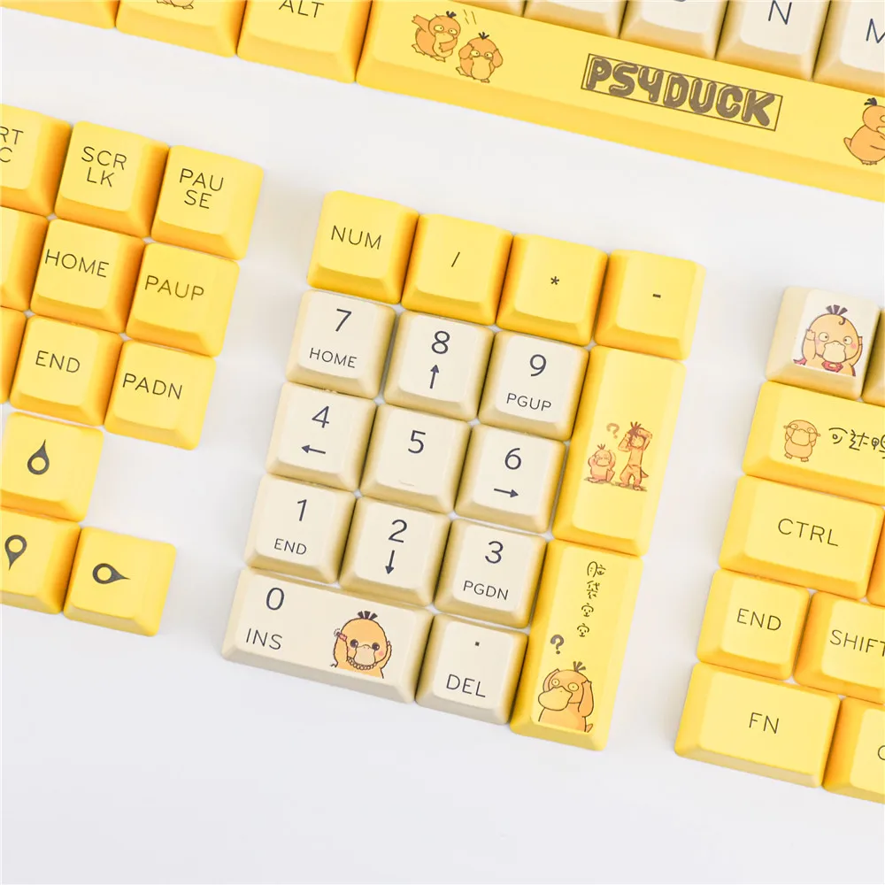 Маленькие наборы клавиш Reach Duck Keycap PBT OEM для механической клавиатуры 99% GH60 GK61 GK64 GK68