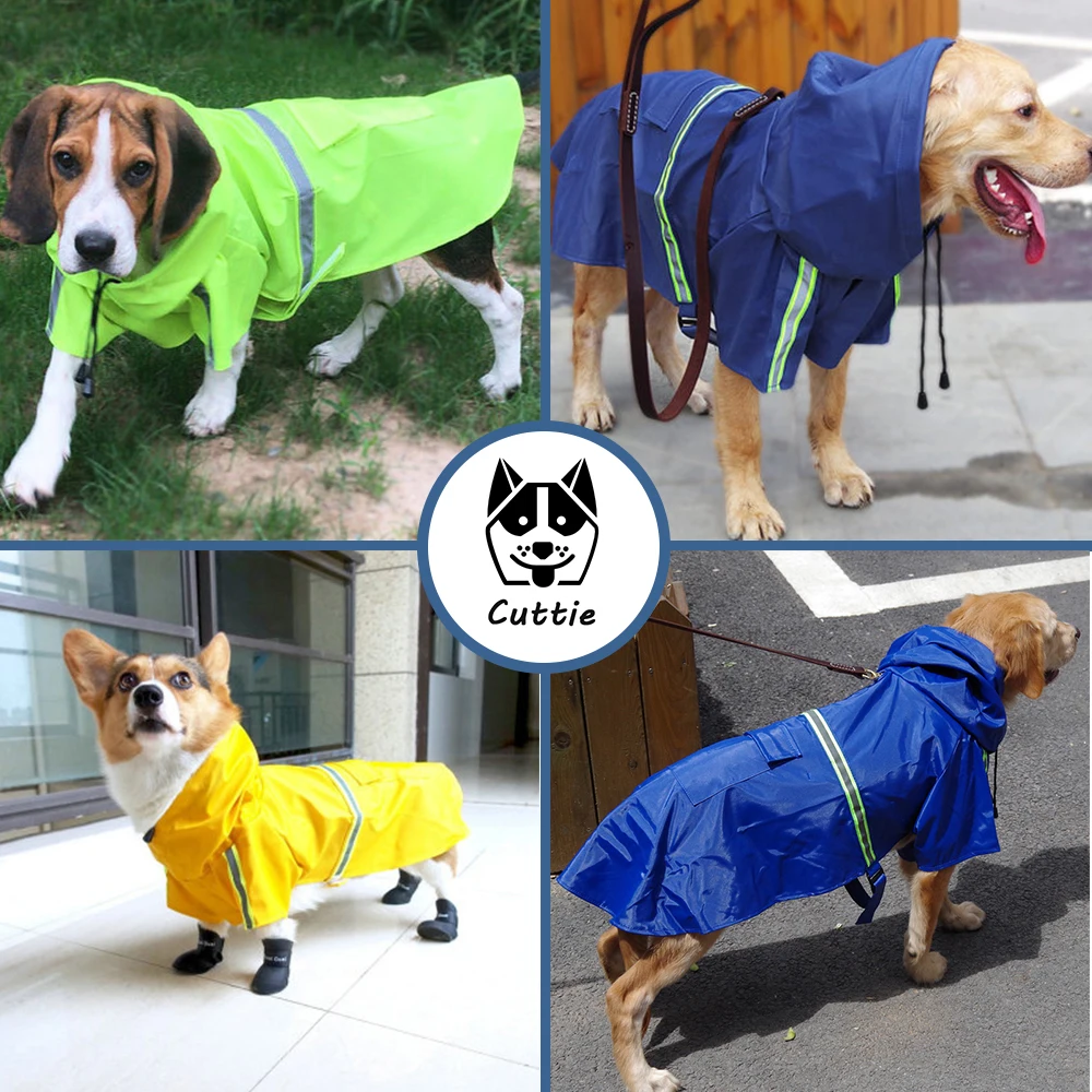 Одежда для собак Cuttie дождевик больших светящиеся Комбинезоны маленьких