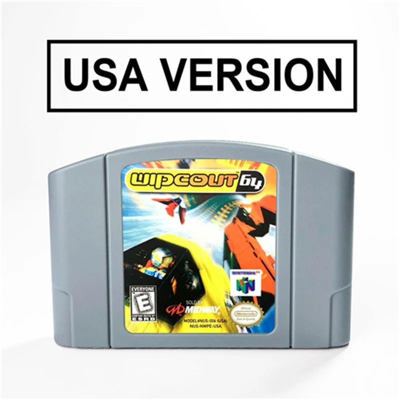 

Wipeout 64 For 64 Bit Video Game Cartridge USA Version NTSC