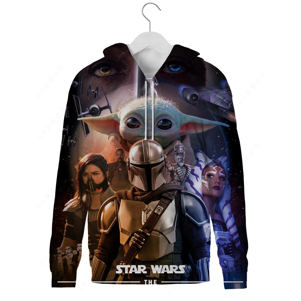 

THIS IS THE WAY Mandalorian Hoodies Mens Casual Star Wars Streetwear Disney Cartoon Comics Hooded Men Fleece Soft Basic Pullover