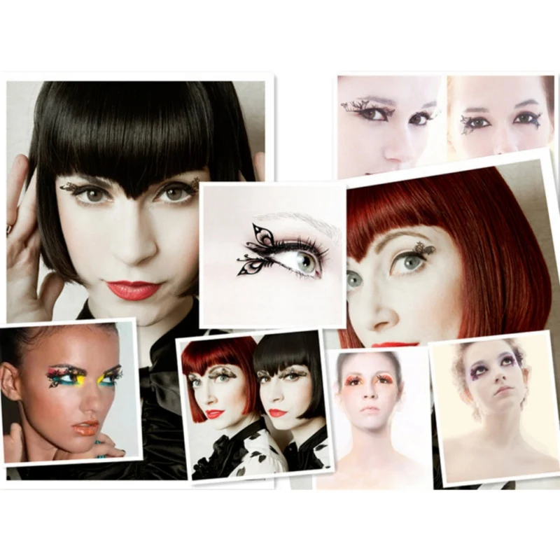 1 пара Накладные ресницы ручной работы в форме бабочки птицы паука