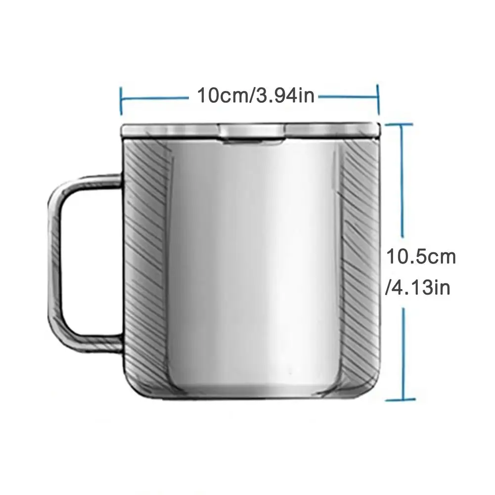

14oz Handle Mug Mug Coffee Cup Double-layer Stainless Steel Vacuum Insulated Mug Portable Lunch Box Food Container