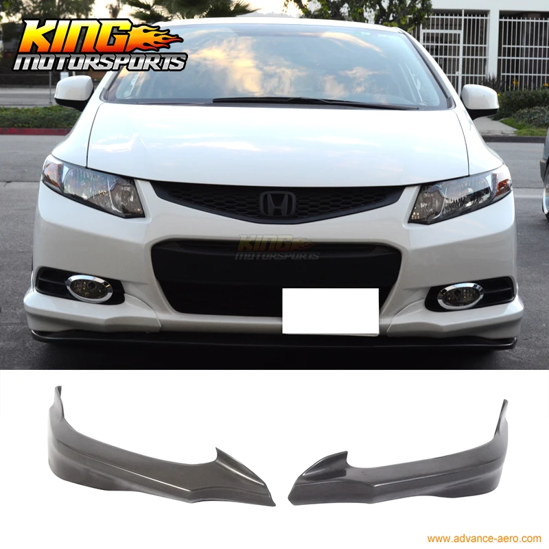 Подходит для 2012 2013 Honda Civic 9Th Gen 2Dr Door Coupe H Style переднего бампера губ PU|front bumper lip|bumper