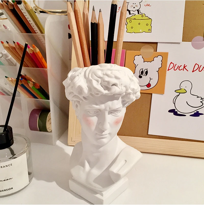 Греческой фигурка David головные портреты бюст мини гипсовая статуя Скульптура