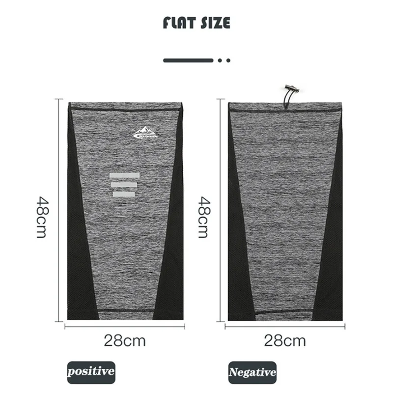 Велосипедная шелковая маска для лица летняя дышащая защита от УФ излучения