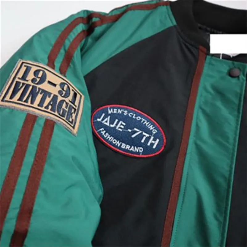 Уличная одежда Женская куртка-бомбер в стиле пэчворк Модные свободные куртки