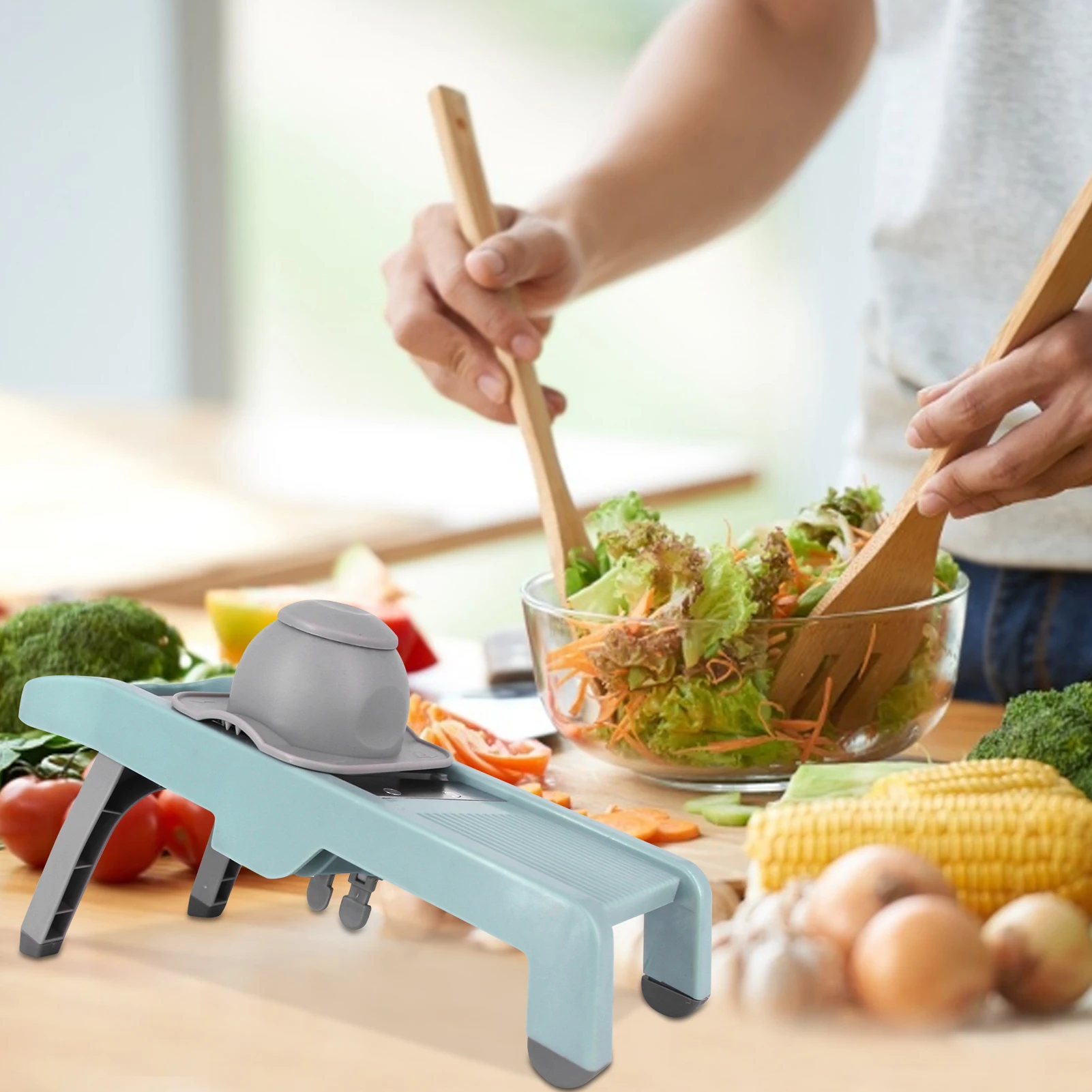 

Vegetable Shredder Stainless Steel Adjustable Easy-cleaned Slicer For Vegetables Fruits And Shredder Cheese Anti-slip Design