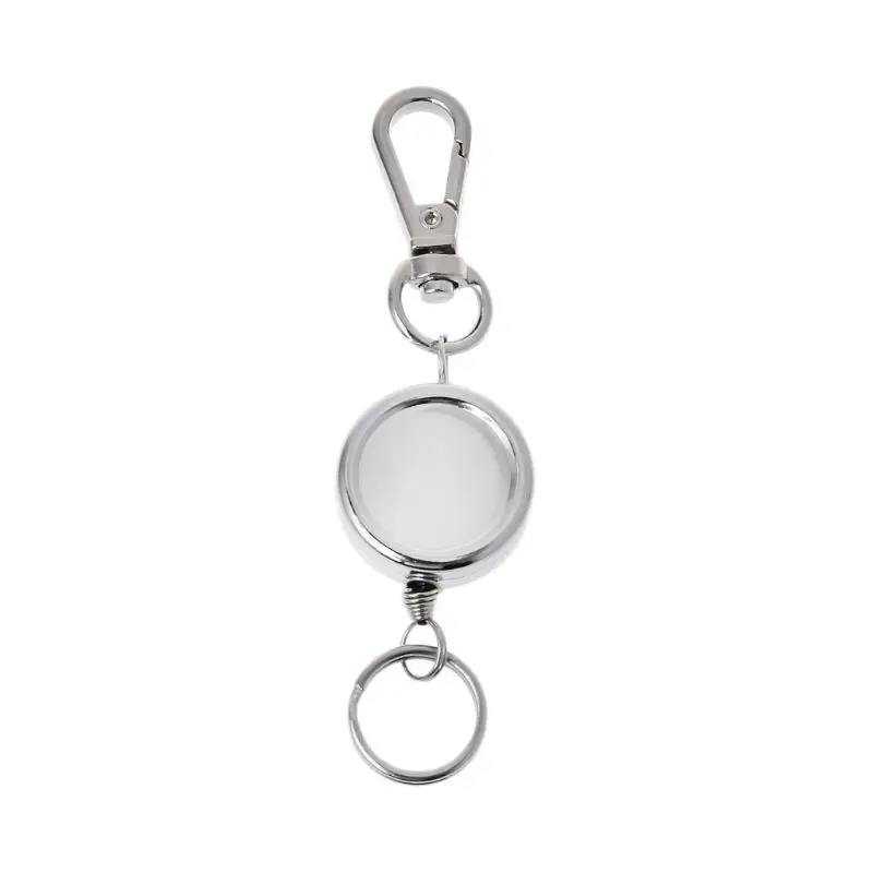 

Retractable Pull Key Chain Outdoor EDC Steel Wire Rope Safety Anti-lost Keyring