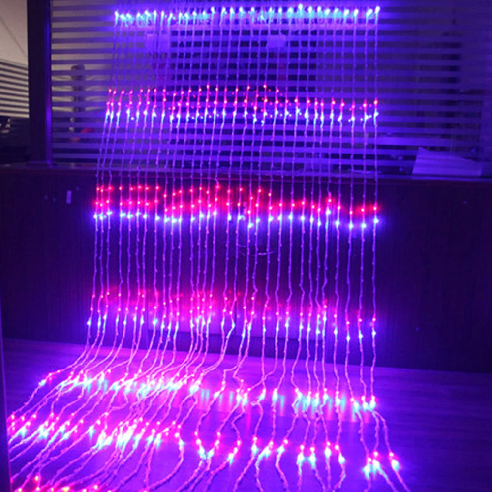 3X3M светодиодный Водопад водонепроницаемый метеоритный дождь струна светильник