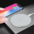 Универсальное беспроводное зарядное устройство Qi 10 Вт для IPhone, зарядный коврик для Samsung, Huawei, Samsung, подставка для быстрой беспроводной зарядки