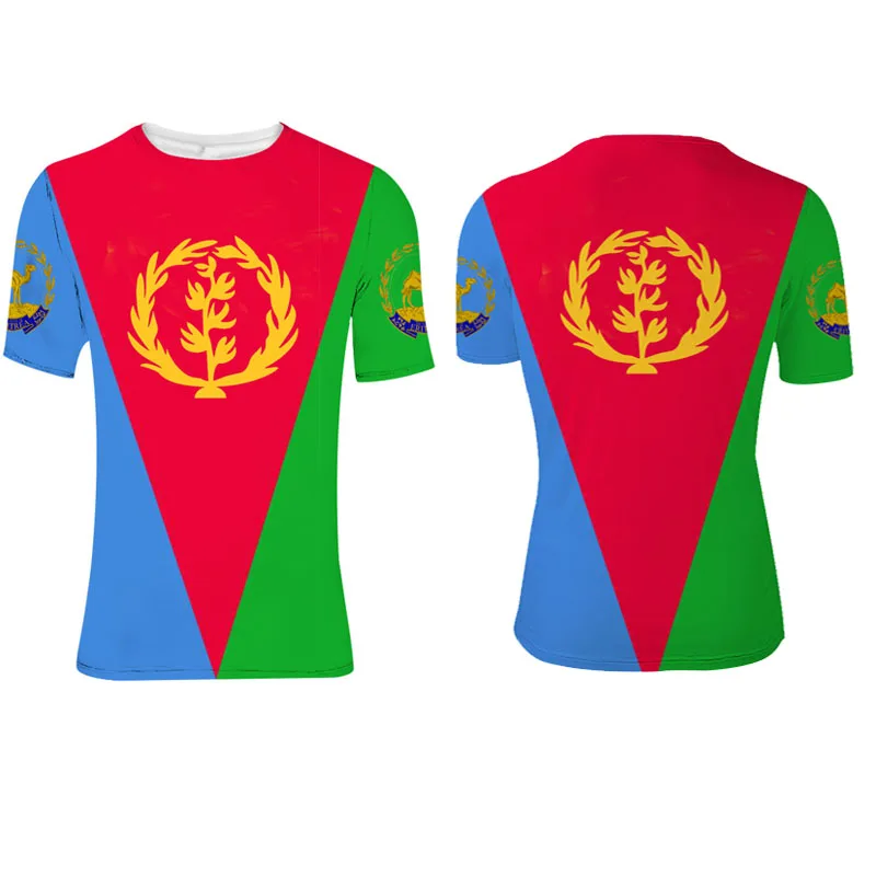 

Eritrea Flag t shirt Men's short-sleeved T-shirt Free custom name number The State of Eritrea boy clothes