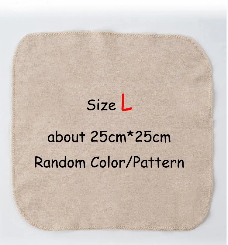 L-Random Color 1 шт., детское Хлопковое полотенце S/L, квадратное полотенце для Мытье Ванны, носовой платок, высокое качество, для новорожденных, слюнявчик, морщины, полотенце s, муслин, для младенцев - Цвет: L-Random Color