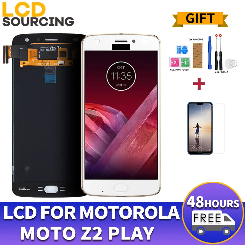

5.5" Original AMOLED LCD Display For Motorola Moto Z2 Play XT1710-01/07/08/10 1920*1080 Touch Screen Digitizer Assembly Replace