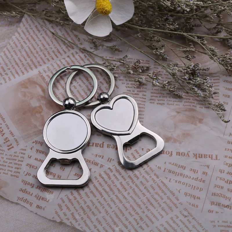 barato Keyring Personalizado Do Chaveiro Do Abridor De Garrafa Da Cerveja Do Vinho Do Coração, Lembrança Feita Sob Encomenda Do Aniversário Do Casamento, Grava O Logotipo