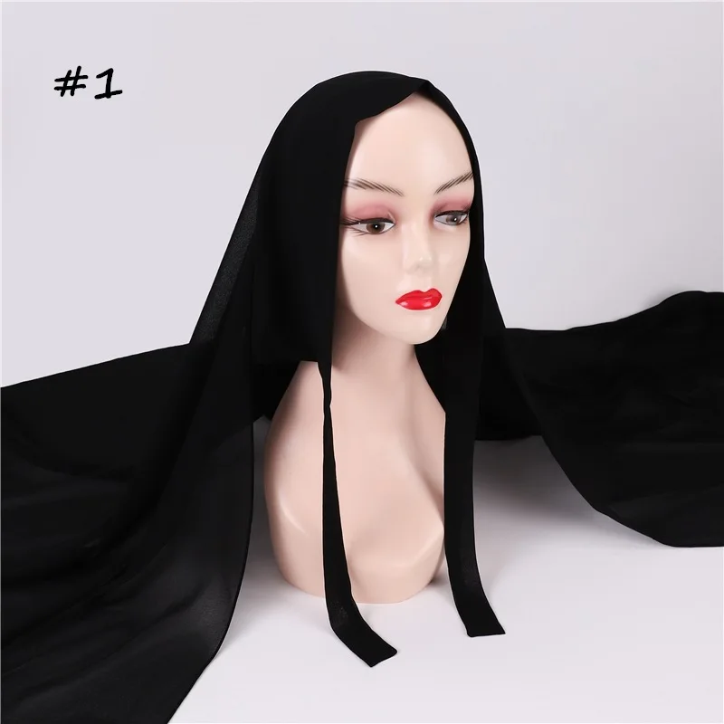 Женская внутренняя повязка на голову для шарфа эластичный хиджаб в стиле тюрбана