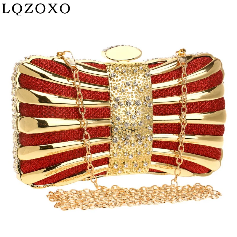 Роскошные пустые Стиль женская вечерняя сумочка стразы вечерние Свадебные клатч