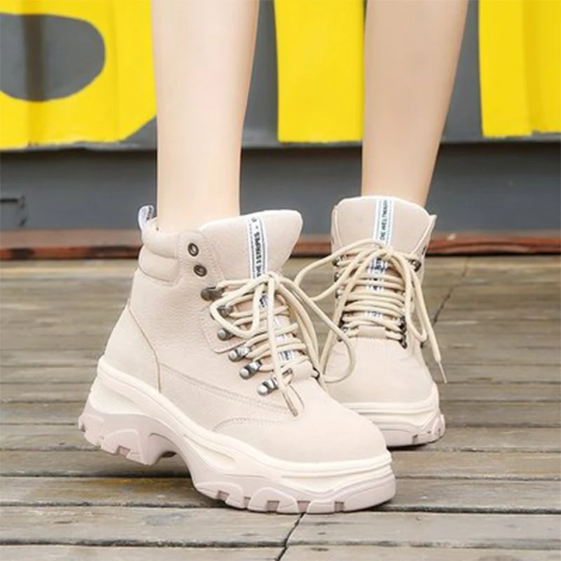 Новинка 2020 женские зимние кроссовки теплые меховые массивные плюшевая