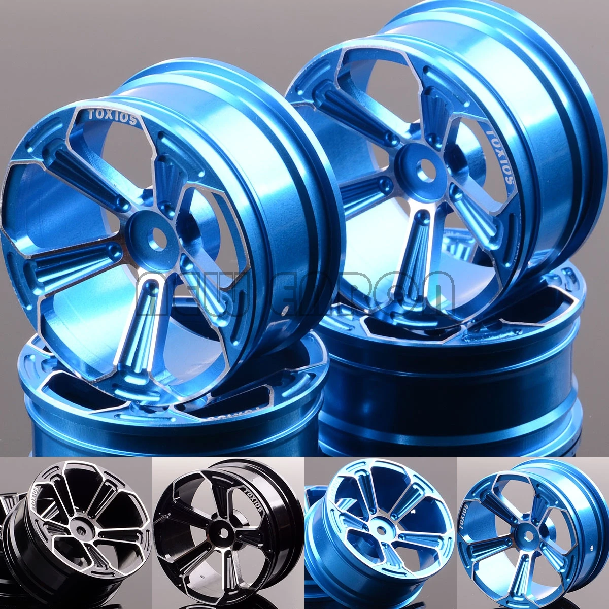 ENRON 4P Алюминиевые 5 спиц колеса/диски для RC 1/10 на дороге дрейф Sakura HSP Tamiya Traxxas HSP HPI Kyosho RedCat