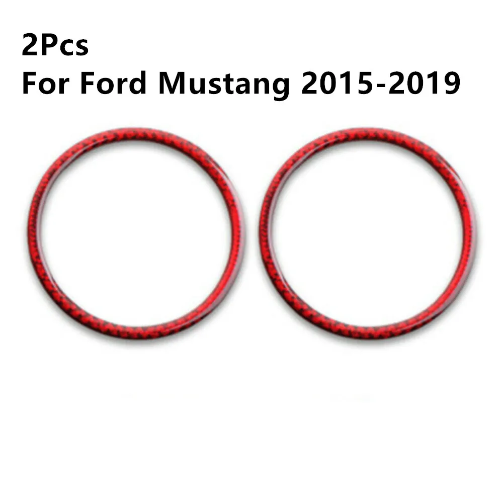 2 шт. обшивка панели колонки из углеродного волокна для салона автомобиля Ford Mustang