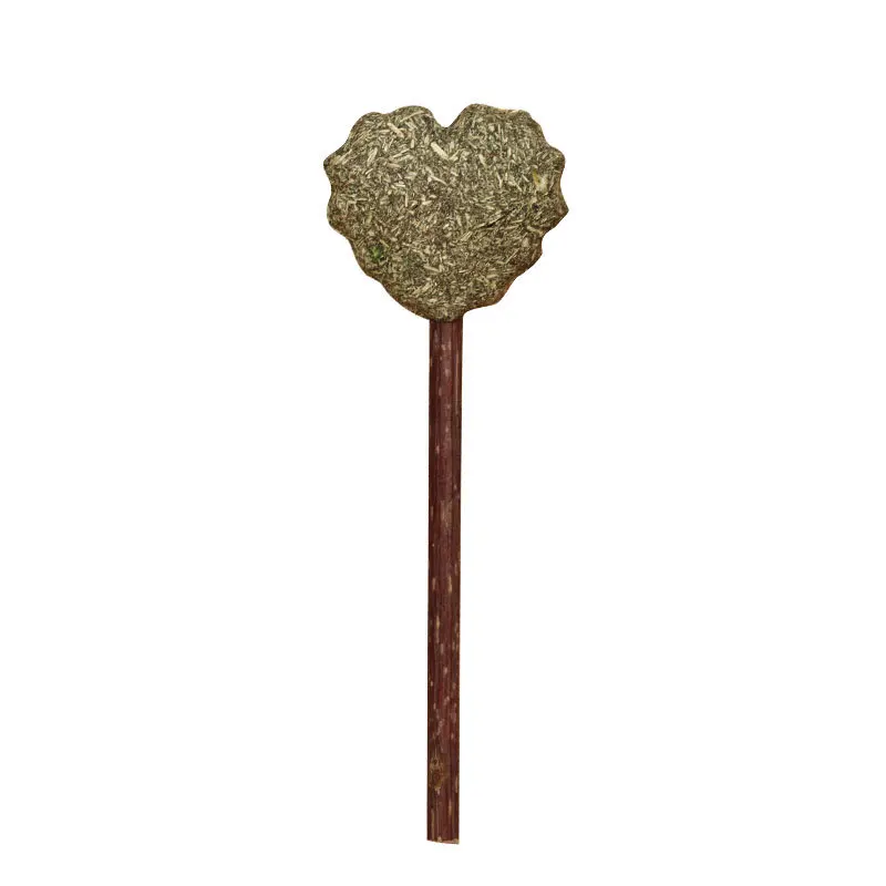 

Green Cat Catnip Toy Interactive Natural Cats Mental Health and Digestion Clean Teeth Toys Lollipop Shape Cat Catnip Ball Toy